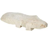 Honsell Grezza, Coccodrillo, Statuetta prefabbricata in Pietra ollare, Circa 10 cm, per Lavorare con raspa e Lima, Ideale Anche per i Bambini, Multicolore