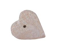 Honsell ollare Grezza, Ciondolo a Forma di Cuore in Colore Esotico, con Foro da 4 mm, Circa Dimensioni: 4 x 4 x 1 cm, in Pietra Morbida, Ideale Anche per i Bambini, Multicolore, taglia unica