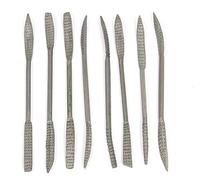 Honsell Set di 8 raspe, Lunghezza 20 cm, 8 Strumenti con 2 Diverse raspa per la Lavorazione della Pietra ollare, Multicolore, taglia unica