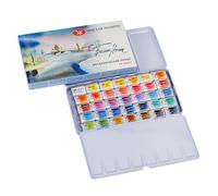 Honsell White Nights - Set di acquerelli per artisti, 35 colori in una custodia in metallo