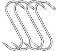 HONSHEN Gancio per carne, 20,3 cm, 10 mm, resistente, in acciaio inox, per macellaio (10 mm 20 cm)