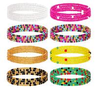Honsny Perline per la vita da 58-127 cm per le donne perline africane per la vita taglie forti catena per il corpo a strati per la pancia da spiaggia bikini accessori per il corpo, 41 Inch, Plastica