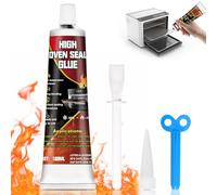 HONTAOK Silicone Alte Temperature, Colla Alte Temperature, Resiste a Temperature Superiori a 1000°C, Adatto a Forni, Fornelli, Forni a Microonde, 100ml