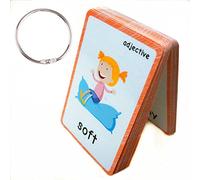 HONTOUSIP 47 pz aggettivo e antonimo Flashcards | Carte Linguaggio Inglese per Bambini e Adulti | Kids Learning Pocket Cards Giocattoli educativi Inglesi | Giochi Educativi Autismo