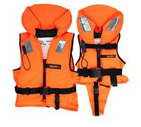 HonuNautic Gilet di salvataggio solid per bambini e adulti | 100 N CE ISO 12402-4 | Taglia 6 | da 50 a 70 kg | arancione