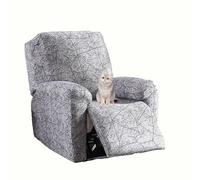 HonunG Copripoltrona Reclinabile 1 2 3 Posto, 4/6/8-Pezzo Fodera per Reclinabile, Lavabile Antiscivolo Elasticizzato Copripoltrona Copri Poltrona Relax con braccioli elettrica (1 Posto | 4 pz,#15)