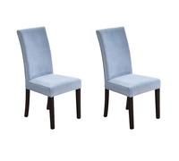 HonunG Coprisedia in velluto per sala da pranzo, set di 1/2/4/6, coprisedie elasticizzati di grandi dimensioni, in spandex con schienale alto, per sala da pranzo, hotel, cucina, cerimonie (colore