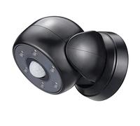 HONWELL 200lm Senza Fili Faro a Batteria Esterno, Faretto Led da Esterno con Sensore di Movimento,Impermeabile a Luce LED Faretto di Sicurezza per Giardino,Corridoio, Patio -Nero（1Pezzi