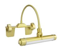 HONWELL Lampada da parete a LED, con telecomando, braccio girevole a 360°, ricaricabile, per freccette, senza fili, con 3 modalità di illuminazione, colore oro