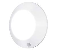 HONWELL Plafoniera Sensore di Movimento, LED a Batteria con Sensore di Movimento, 250 Lumen,Bianca Calda 3000K, Rilevatore di Movimento Lampada da Soffitto o Parete Per Armadio,Corridoio-Bianca