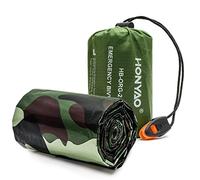 HONYAO Sacco a Pelo d'Emergenza, Coperta di Sopravvivenza Riutilizzabile, Coperta di Isolamento Termico di Primo Soccorso per Outdoor Campeggio Trekking Viaggiare