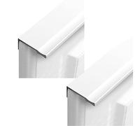 hOnYbmq Maniglie a scomparsa per cassetti, Finger Edge Pull DrawerHandles Furniture Gate Knobs Porcelain White 2 Pieces(Overall length 800mm)