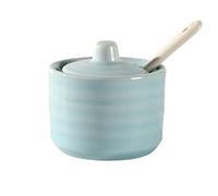 hOnYbmq Zuccheriera in ceramica, Japanese Sugar Bowl with Lid for Coffee Bar Countertop(F)