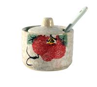 hOnYbmq Zuccheriera in ceramica, Japanese Sugar Bowl with Lid for Coffee Bar Countertop(G)