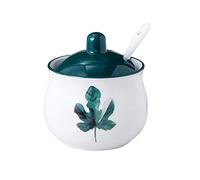 hOnYbmq Zuccheriera in ceramica, Sugar Storage Jar, Sugar Container Spice Jar, Sugar Salt Pot Seasoning Canister(C)