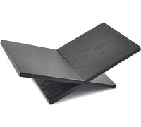 Honygebia Leggio per Libri Legno Solido - Porta Libri in Legno di Rovere Nero con Struttura a Croce, Supporto Libro Aperto per Esposizione e Lettura, Adatto per Arte, Bibbia, Cucina, Riviste, Manuali