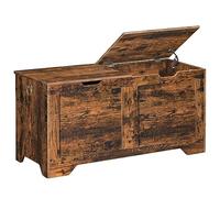 HOOBRO Cassapanca con 2 Coperchi, Panca Portaoggetti, Pouf Organizzatore con Divisore Interno per Corridoio, Camera da Letto, Soggiorno EFG102CW01