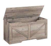 HOOBRO Cassapanca Panca Contenitore per Bambini con Cerniere di Sicurezza Grande