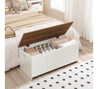 HOOBRO Cassapanca Panca Contenitore per Bambini Poggiapiedi Baule per Giocattoli