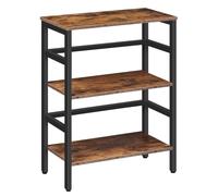 HOOBRO Scaffale a Scala, Libreria a 3 Livelli, 3 Ripiani, Scaffale Porta Album, Portaoggetti Multifunzione, Struttura Stabile in Metallo, in Soggiorno, Camera da Letto, Studio, Cucina EBF86CJ01G1