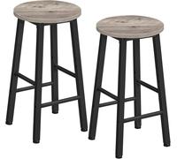 HOOBRO Set di 2 Sgabelli da Bar Sgabelli Cucina Sedia da Bar con Poggiapiedi