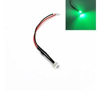 HOOCI 10 pezzi 5mm Diodi a Emissione Luminosa Ultra Luminosi Pre-Cablati a Punta Piatta Ad Angolo Largo 3V 5V 6V 9V 12V 24V 36V 48V 110V 220V (Colore: Verde, Dimensioni: 48V)