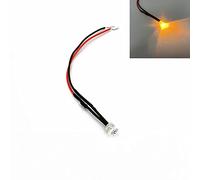 HOOCI 10 pezzi 5mm Diodi a LED a montaggio piatto ad angolo ampio ultra luminosi con cablaggio preinstallato 3V 5V 6V 9V 12V 24V 36V 48V 110V 220V (Colore: Giallo, Dimensioni: 24V)