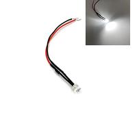 HOOCI - 10 pezzi di lampadine a LED da 5 mm pre-cablate, a montaggio superficiale, ad angolo ampio, ultra luminose, 3 V 5 V 6 V 9 V 12 V 24 V 36 V 48 V 110 V 220 V (Colore: bianco, Dimensioni: 9 V)