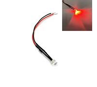 HOOCI - 10 pezzi di lampadine LED a emissione di luce ultra luminose, pre-cablate, con angolo ampio, a forma piatta, a 5 mm, in vari voltaggi (3 V, 5 V, 6 V, 9 V, 12 V, 24 V, 36 V, 48 V, 110 V, 220 V