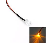 HOOCI 10Pcs 10mm Pre Wired Ultra Bright LEDs Emitting Diodes with Resistance Bulb Lights 3V 5V6V9V 12V 24V 36V 48V 60V 110V 220V (Color : Orange, Size : 220V)