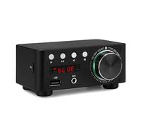 HOOCI 68W 68W MA12070 Bluetooth 5.0 Amplificatore di potenza Audio digitale Classe D USB AUX TF Home Theater HiFi Stereo Mini (Color : Black Amplifier)