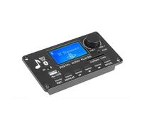 HOOCI Bluetooth-Compatible Digital Audio Decoder Board FM MP3 Player Receiver Stereo DIY Speaker USB Recording LCD Lyrics 12V