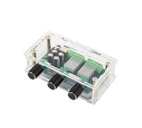 HOOCI Scheda amplificatore audio digitale HIFI YDA138-E 2.1 canali 15W * 2 + 30W tono DC 12V (Color : With case)