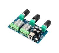 HOOCI Scheda amplificatore audio digitale HIFI YDA138-E 2.1 canali 15W * 2 + 30W tono DC 12V (Color : Without case)