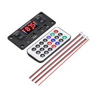 HOOCI Scheda di decodifica compatibile con Bluetooth 30W + 30W Audio Stereo Amplificatore di potenza Scheda di registrazione Supporto TF Card U Disk AUX Radio