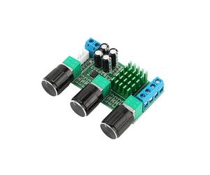 HOOCI TPA3116D2 2.0 80W + 80W HIFI Scheda amplificatore audio digitale 2 canali con manopola tono DC 12-24V TPA3116
