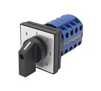 HOOCOM Commutatore rotativo a 8 Posizioni Commutatore a camme rotativo 660V 20A 16 terminali Interruttore Elettrico del Motore di Controllo a 4 Poli