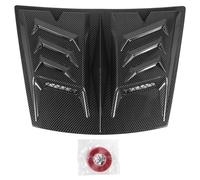 Hood Air Vent Trim Cover Enhance Engine Cooling Reduce Wind Resistance Anti Scratch Universal Fit for 1 Series E90 E91 (Stile in fibra di carbonio)