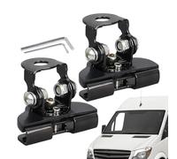 Hood Light Mount Bracket - Universals Adjustable Stainless Steel Holder for Vehicle Lighting | 2 Pack Roof Pillar Clamp for Car Truck Tractor Bus Work Light Installation Accessory