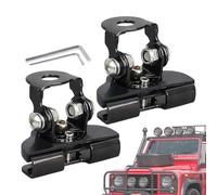 Hood Light Mount - Universal Adjustable Bracket, Holder 2PCS Stainless Steel Mounting Kit with Anti Rust Design Vehicle Light Support for Car Truck Roof Pillar Work Lighting Off Road 2.17 x 1.3in