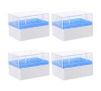 HOODANCOS 1 Set Contenitori Freezer Microtubi Con Scomparti Pp Resistente Compatibili Con Azoto Liquido Per Laboratorio Supporto Campioni Facile Accesso E Conservazione Ordinata 4 Pezzi
