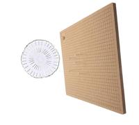 HOODANCOS 1 Set di Pannelli in Sughero Intrecciato Cordoncino per macramè Perline Ferri da Maglia per Bloccare Kit per Lavorare A Maglia Kit per Uncinetto Pannelli E Ferri da Maglia