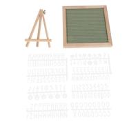 HOODANCOS 1 Set Feltro Lavagna Alfabeto Bacheche Da Scrivania Bacheche Annunci Bacheche Messaggi Bacheca Lettere Bacheca Promemoria Per La Casa Bacheca Lettere Cartello In Legno Verde