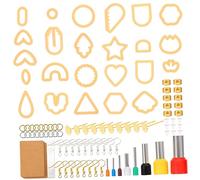 HOODANCOS 1 Set Tagliabiscotti Argilla Polimerica per Strumenti per Creazione Gioielli Fai da Te Facili da Usare e Portatili per Ceramica e Fondente