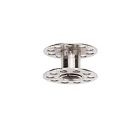 HOODANCOS 10 Pezzi Avvolgitori in Metallo per Macchina da Cucire Argento con Tacca Centrale per Riavvolgitore Compatibile Singer Brother Euro Home Simplicity