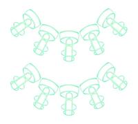 HOODANCOS 10 Pezzi Rete Sospesa per Flaconi di Infusione in Plastica Verde Chiaro 100ml Copertura Versatile per Bottiglie Saline Uso Ospedaliero e Ambulatoriale