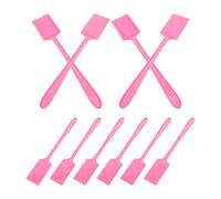HOODANCOS 10 Pezzi Set Porta Carte Estensibile Rosa in Plastica Resistente, Asta Lunga Regolabile per Tessera di Parcheggio e Permesso Auto, Assistente Parcheggio per Garage e Caselli senza