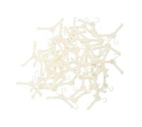 HOODANCOS 100 Mini Appendini in Plastica per Vestiti Bambole Appendini Sicuri e Resistenti per Bambina Accessori Casa Bambole per Organizzare e Decorare Cameretta
