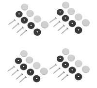 HOODANCOS 100 Pezzi 100 Pezzi Tappi Coprivite in Acciaio Inox 20 Mm per Specchi e Pannelli in Vetro, Chiodi Decorativi per Mobili e Cartelli Pubblicitari, Accessori Ferramenta per Fissaggio