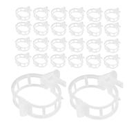 HOODANCOS 100 Pezzi Clip per Piante da Giardino Trasparente Fissaggio Rampicanti per Pomodori e Verdure Supporto Vite per Piante Rampicanti Facile Installazione Senza Attrezzi per Balconi e